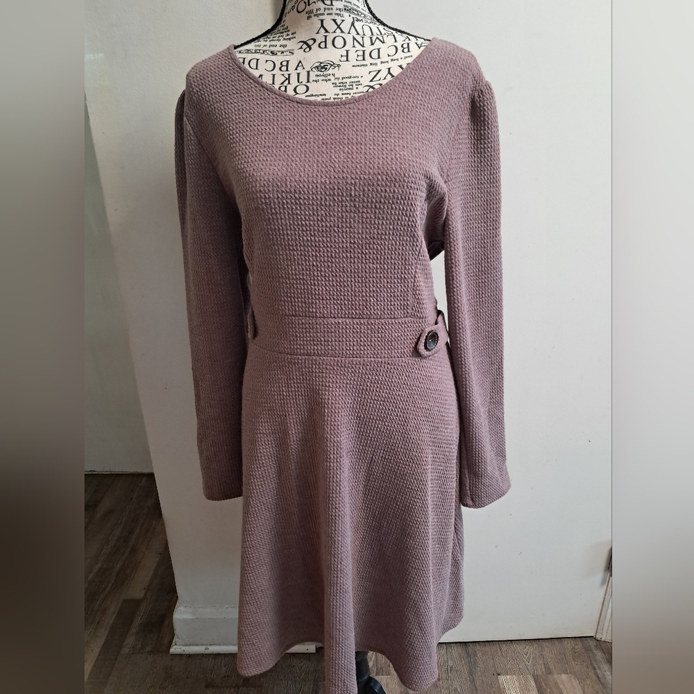 Gilli dress size 0X. The color is a brownish mauve.